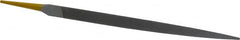 PFERD - 8" Swiss Pattern Three Square File - Double Cut, 5/8" Width Diam x 5/8" Thick, With Tang - Caliber Tooling