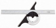 SPI - 12 Inch Long Blade, 180° Max Measurement, Bevel Protractor - Caliber Tooling