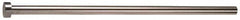 Gibraltar - 17/64" Pin Diam, 7/16" Head Diam x 1/4" Head Height, 14" OAL, Straight Ejector Pin - Steel, 13-3/4" Pin Length - Caliber Tooling