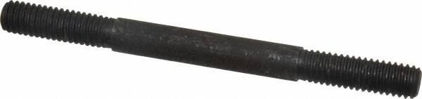 Gibraltar - 3/8-16 4-1/2" OAL Equal Double Threaded Stud - Alloy Steel, Black Oxide Finish, 1-1/4" Equal Thread Length - Caliber Tooling