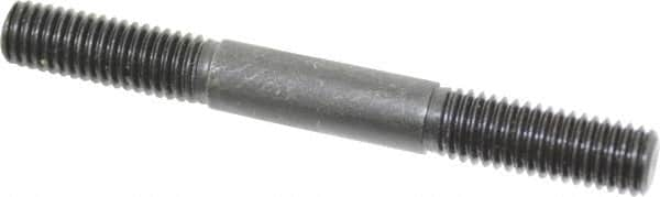 Gibraltar - 1/2-13 4-1/2" OAL Equal Double Threaded Stud - Alloy Steel, Black Oxide Finish, 1-1/2" Equal Thread Length - Caliber Tooling