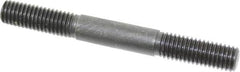 Gibraltar - 1/2-13 4-1/2" OAL Equal Double Threaded Stud - Alloy Steel, Black Oxide Finish, 1-1/2" Equal Thread Length - Caliber Tooling