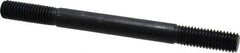 Gibraltar - 1/2-13 6" OAL Equal Double Threaded Stud - Alloy Steel, Black Oxide Finish, 1-1/2" Equal Thread Length - Caliber Tooling