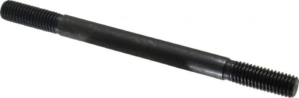 Gibraltar - 1/2-13 7" OAL Equal Double Threaded Stud - Alloy Steel, Black Oxide Finish, 1-1/2" Equal Thread Length - Caliber Tooling