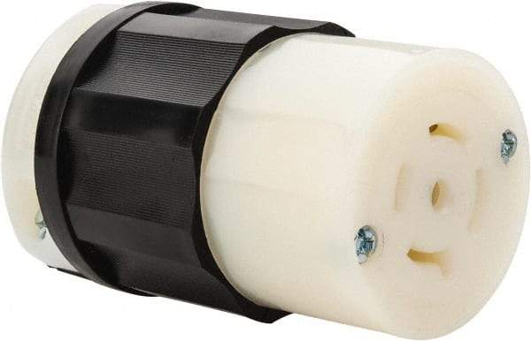 Leviton - 277/480 VAC, 20 Amp, L22-20R Configuration, Industrial Grade, Self Grounding Connector - 3 Phase, 4 Poles, 0.595 to 0.895 Inch Cord Diameter - Caliber Tooling