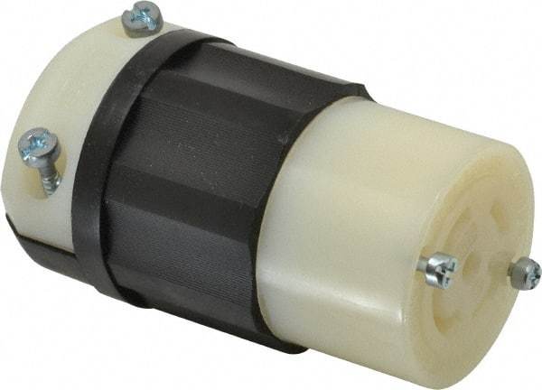 Leviton - 120/208 VAC, 30 Amp, L21-30R Configuration, Industrial Grade, Self Grounding Connector - 3 Phase, 4 Poles, 0.595 to 1.15 Inch Cord Diameter - Caliber Tooling