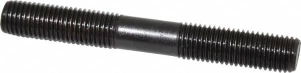 Gibraltar - M16x2.0 125mm OAL Equal Double Threaded Stud - Alloy Steel, Black Oxide Finish, 47mm Equal Thread Length, Metric - Caliber Tooling