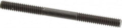 Gibraltar - 1/4-20 3" OAL Equal Double Threaded Stud - Alloy Steel, Black Oxide Finish, 1" Equal Thread Length - Caliber Tooling