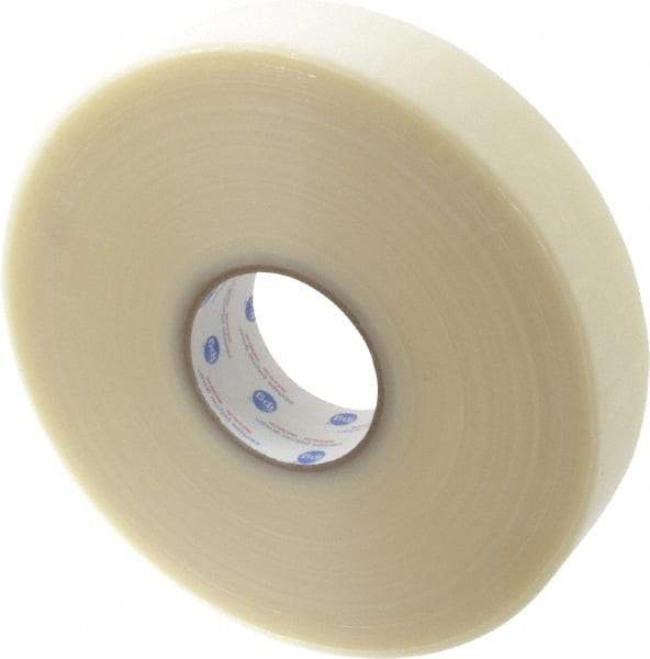 Intertape - 2" x 1,000 Yd Clear Rubber Adhesive Sealing Tape - Polypropylene Film Backing, 1.95 mil Thick, 22 Lb Tensile Strength, Series 7100 - Caliber Tooling