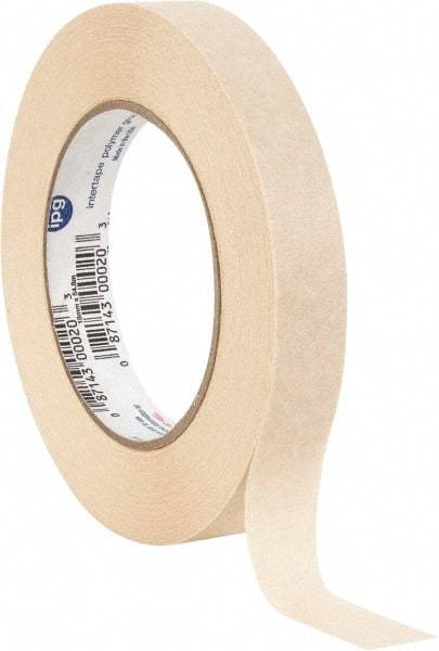 Intertape - 3/4" Wide x 60 Yd Long Tan Paper Masking Tape - Series PG505, 5.8 mil Thick, 20 In/Lb Tensile Strength - Caliber Tooling