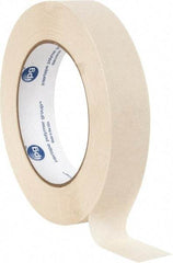 Intertape - 1" Wide x 60 Yd Long Tan Paper Masking Tape - Series 513, 5 mil Thick, 19 In/Lb Tensile Strength - Caliber Tooling