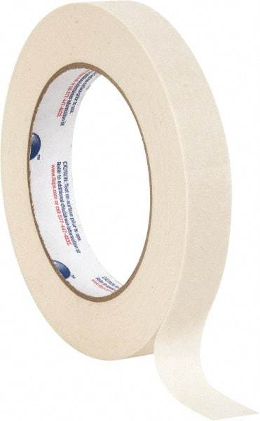 Intertape - 3/4" Wide x 60 Yd Long Tan Paper Masking Tape - Series 513, 5 mil Thick, 19 In/Lb Tensile Strength - Caliber Tooling