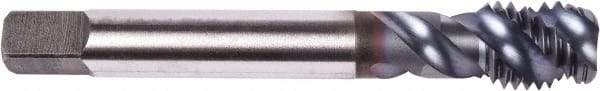 Union Butterfield - 5/8-11 UNC 3 Flute 2B Modified Bottoming Spiral Flute Tap - Powdered Metal, TiCN Finish, 4.331" OAL, Right Hand Flute, Right Hand Thread, Series 1678 - Caliber Tooling