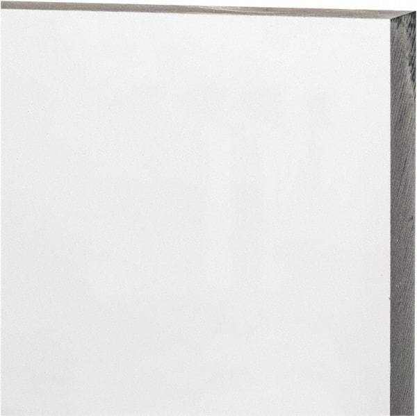 Made in USA - 1/2" Thick x 24" Wide x 4' Long, Polycarbonate Sheet - Clear, Static Dissipative Grade - Caliber Tooling