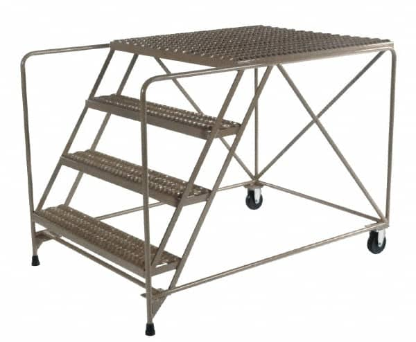 Ballymore - 30" 3 Step Platform - 800 Lb Capacity, 30" Platform Height, 30" Base Width x 72" Depth, Heavy-Duty Serrated Grating - Caliber Tooling