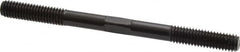 Gibraltar - 3/8-16 5" OAL Equal Double Threaded Stud - Alloy Steel, Black Oxide Finish, 1-1/4" Equal Thread Length - Caliber Tooling