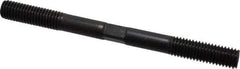 Gibraltar - 1/2-13 6" OAL Equal Double Threaded Stud - Alloy Steel, Black Oxide Finish, 1-1/2" Equal Thread Length - Caliber Tooling