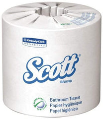 Scott - 2 Ply, 4 Inch Long x 4.1 Inch Wide, Standard Toilet Tissue Roll - 605 Sheets per Roll, 80 Rolls per Case, Recycled Fiber - Caliber Tooling