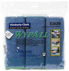 WypAll - Reusable Microfiber Wipes - Packet, 15-3/4" x 15-3/4" Sheet Size, Blue - Caliber Tooling