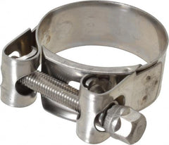 Mikalor - 1-5/8" Hose, 0.78" Wide x 0.04" Thick, T-Bolt Hose Clamp - 1.58 to 1.69" Diam, Stainless Steel - Caliber Tooling