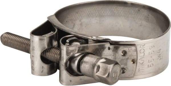 Mikalor - 2-1/4" Hose, 0.78" Wide x 0.04" Thick, T-Bolt Hose Clamp - 2.17 to 2.32" Diam, Stainless Steel - Caliber Tooling