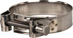 Mikalor - 3-1/2" Hose, 0.98" Wide x 0.04" Thick, T-Bolt Hose Clamp - 3.35 to 3.58" Diam, Stainless Steel - Caliber Tooling