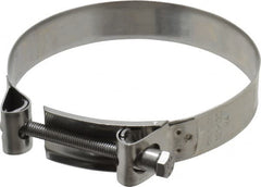 Mikalor - 5" Hose, 0.98" Wide x 0.04" Thick, T-Bolt Hose Clamp - 4.76 to 5.11" Diam, Stainless Steel - Caliber Tooling