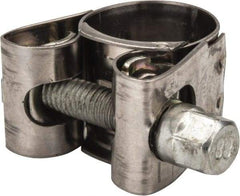 Mikalor - 3/4" Hose, 0.71" Wide x 0.04" Thick, T-Bolt Hose Clamp - 0.67 to 3/4" Diam, Stainless Steel Band, Housing & Zinc Plated Screw - Caliber Tooling