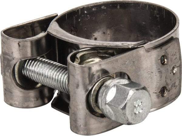 Mikalor - 1-3/16" Hose, 0.78" Wide x 0.04" Thick, T-Bolt Hose Clamp - 1.14 to 1.22" Diam, Stainless Steel Band, Housing & Zinc Plated Screw - Caliber Tooling