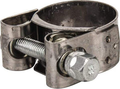 Mikalor - 1-3/16" Hose, 0.78" Wide x 0.04" Thick, T-Bolt Hose Clamp - 1.14 to 1.22" Diam, Stainless Steel Band, Housing & Zinc Plated Screw - Caliber Tooling