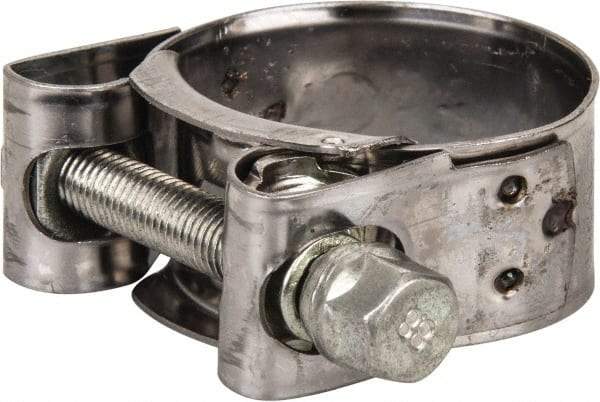 Mikalor - 1-1/2" Hose, 0.78" Wide x 0.04" Thick, T-Bolt Hose Clamp - 1.46 to 1.57" Diam, Stainless Steel Band, Housing & Zinc Plated Screw - Caliber Tooling