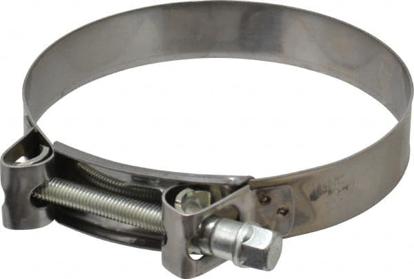 Mikalor - 5-3/4" Hose, 1.1" Wide x 0.051" Thick, T-Bolt Hose Clamp - 5.51 to 5.91" Diam, Stainless Steel Band, Housing & Zinc Plated Screw - Caliber Tooling