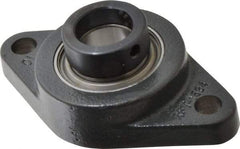 Browning - 1" ID, 4-7/8" OAL x 2-3/4" OAH 2-Bolt Flange - 1,651 Lb Static Cap, 2,801 Lb Dyn Cap, 3-57/64" Btw Mnt Hole Ctrs, Cast Iron - Caliber Tooling