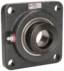 Browning - 1-1/4" ID, 4-5/8" OAL x 4-5/8" OAH 4-Bolt Flange - 3,493 Lb Static Cap, 5,782 Lb Dyn Cap, 3-5/8" Btw Mnt Hole Ctrs, Cast Iron - Caliber Tooling