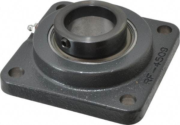 Browning - 1-15/16" ID, 5-5/8" OAL x 5-5/8" OAH 4-Bolt Flange - 5,216 Lb Static Cap, 7,889 Lb Dyn Cap, 4-3/8" Btw Mnt Hole Ctrs, Cast Iron - Caliber Tooling