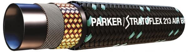 Parker - -24 Hose Size, 1-3/8" ID x 1.73" OD, 300 psi Work Pressure Hydraulic Hose - 55" Long Coil, 7-1/2" Radius, Synthetic Rubber, -50°F to 302°F - Caliber Tooling