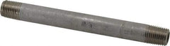 Merit Brass - Schedule 80, 1/4" Pipe x 5" Long, Grade 304/304L Stainless Steel Pipe Nipple - Seamless & Threaded - Caliber Tooling