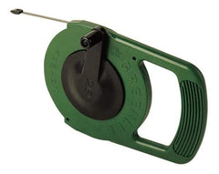 Greenlee - 25 Ft. Long x 1/4 Inch Wide, 0.03 Inch Thick, Steel Fish Tape - 400 Lb. Pulling Strength, Includes Winder Case - Caliber Tooling