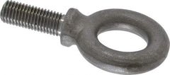 Gibraltar - 5,000 Lb Capacity, Steel, 3/4-10 Thread, Fixed Lifting Eye Bolt - Fully Threaded, 2" Shank, 2" Thread Length, Shoulder - Caliber Tooling