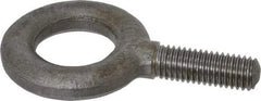 Gibraltar - 2,700 Lb Capacity, Alloy Steel, 1/2 Thread, Fixed Lifting Eye Bolt - Fully Threaded, 1-1/2" Shank, 1-1/2" Thread Length, No Shoulder - Caliber Tooling