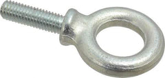 Gibraltar - 2,100 Lb Capacity, Steel, 1/2-13 Thread, Fixed Lifting Eye Bolt - Fully Threaded, 1-1/2" Shank, 1-3/4" Thread Length, Shoulder - Caliber Tooling