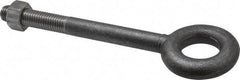 Gibraltar - 4,000 Lb Capacity, Steel, 5/8-11 Thread, Fixed Lifting Eye Bolt - Partially Threaded, 6" Shank, 2-1/2" Thread Length, No Shoulder - Caliber Tooling