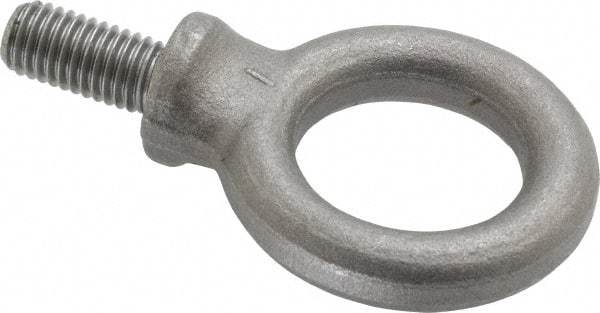 Gibraltar - 1,630 Lb Capacity, Steel, M10x1.50 Thread, Fixed Lifting Eye Bolt - Fully Threaded, 20mm Shank, 19mm Thread Length, Shoulder - Caliber Tooling