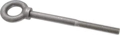 Gibraltar - 2,400 Lb Capacity, Steel, 1/2-13 Thread, Lifting Eye Bolt - Partially Threaded, 6" Shank, 2-1/2" Thread Length, Shoulder - Caliber Tooling