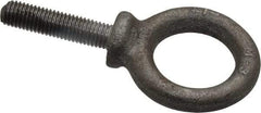 Gibraltar - 500 Lb Capacity, Steel, 1/4-28 Thread, Fixed Lifting Eye Bolt - Fully Threaded, 1" Shank, 1" Thread Length, Shoulder - Caliber Tooling