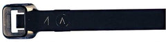 Made in USA - 48-9/16" Long Black Nylon Standard Cable Tie - 175 Lb Tensile Strength, 2.29mm Thick, 4" Max Bundle Diam - Caliber Tooling