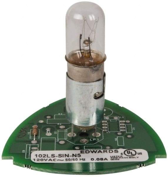 Edwards Signaling - Incandescent Lamp, Clear, Steady, Stackable Tower Light Module - 120 VAC, 0.08 Amp, IP54, IP65 Ingress Rating, 3R, 4X NEMA Rated, Panel Mount, Pipe Mount - Caliber Tooling