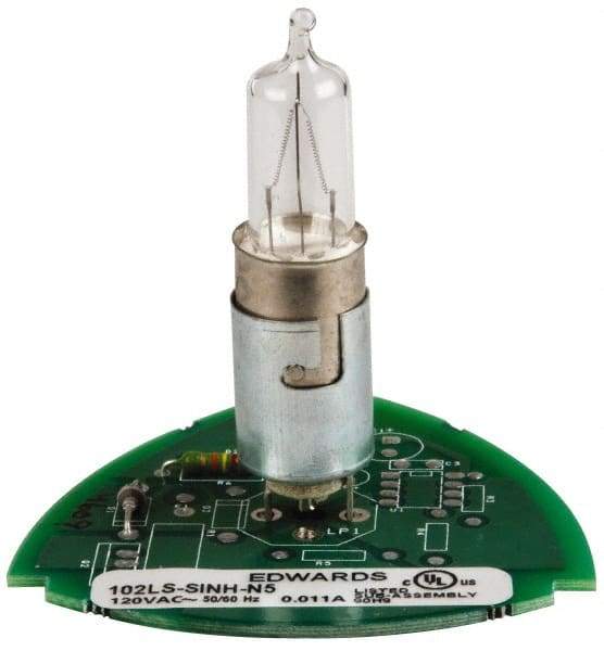 Edwards Signaling - Halogen Lamp, Clear, Steady, Stackable Tower Light Module - 120 VAC, 0.11 Amp, IP54, IP65 Ingress Rating, 3R, 4X NEMA Rated, Panel Mount, Pipe Mount - Caliber Tooling