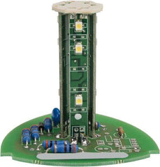 Edwards Signaling - LED Lamp, White, Steady, Stackable Tower Light Module - 24 VDC, 0.06 Amp, IP54, IP65 Ingress Rating, 3R, 4X NEMA Rated, Panel Mount, Pipe Mount - Caliber Tooling