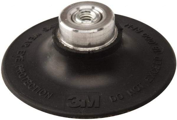 3M - 3" Diam Quick-Change Type P Disc Backing Pad - Medium Density, 18,000 RPM, Roloc TP Compatible - Caliber Tooling